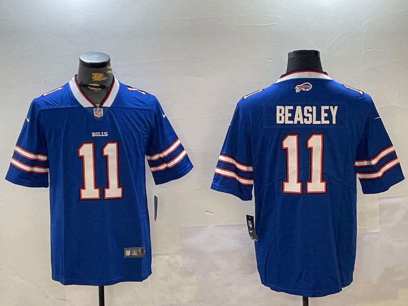 Men Buffalo Bills #11 Beasley Blue Second generation 2024 Nike Limited NFL Jersey style 1->buffalo bills->NFL Jersey